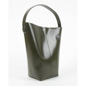 KARA Olive Pinch Bucket Bag